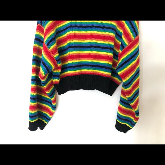 NWOT UNIF Clarissa Stripe Crewneck Sweater Top XS - Picture 9 of 9